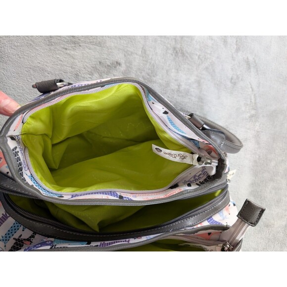 Lily Bloom Maggie Satchel Dachshund Dog Print Pastel Retired - Picture 7 of 15